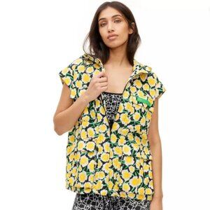 Diane von Furstenberg DVF for Target Nylon Yellow Poppy Hooded Vest (XS)